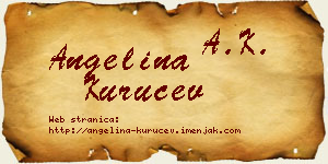 Angelina Kuručev vizit kartica